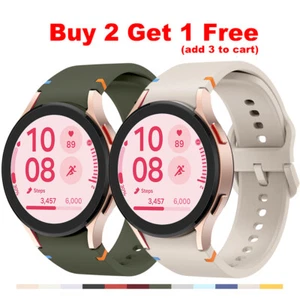 Pour Samsung Galaxy Watch 7 6 4 5 Pro 45 40 44mm Silicone Ridge Bracelet Sport - Photo 1 sur 27