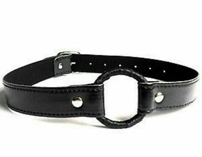 Mordaza bucal junta tórica BDSM | SM juego de rol esclavo restricciones imitación cuero Foto 1 de 4