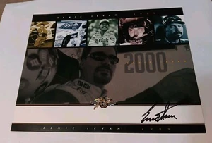 Ernie Irvan Postcard Autographed 2009 Retirement Career Highlights Last Cup Card - Picture 1 of 3