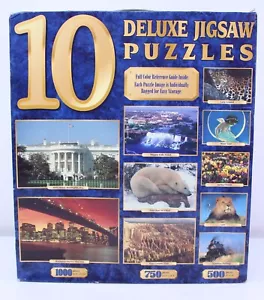 NEU Puzzle 1000 Sure-Lox 6750 Deluxe volle Größe 2084 Tiere 10 Zug Set - Bild 1 von 24