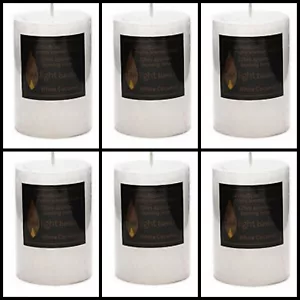 6x Scented Pillar Candle White Candles Fruit Coconut Candle 5x8cm Bulk - Bild 1 von 1