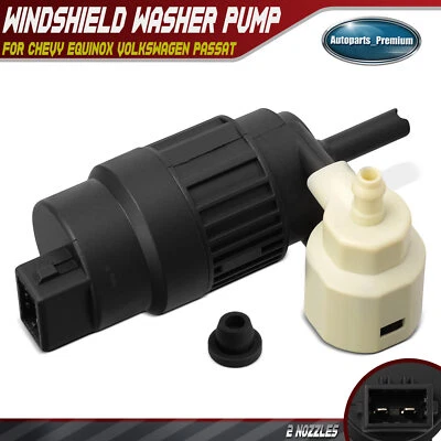 Bomba de lavado de parabrisas con ojal de goma para Chevy Equinox Volkswagen Passat Foto 1 de 4
