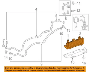 GM OEM 17-19 Sierra 2500 HD Cooling Trans Oil Cooler-Trans Cooler 84173164 - Foto 1 di 2