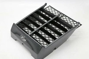 Yamaha Banshee grill plastic radiator cover CARBON FIBER 50th bubble gel emblem - Picture 1 of 4