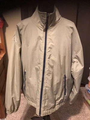 Catalina Chaqueta Bomber Beige/Tostado Nylon Abrigo Exterior Informal Forrado Para Hombre Talla L Foto 1 de 4