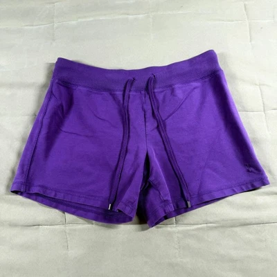 Danskin теперь фиолетовый женщин M Athletic спортивный запустить хлопок смесь шорты на шнурке - Изображение 1 из 4