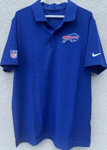 Polo Nike DriFit Buffalo Bills Sideline Performance Grande Azul Nuevo con Etiquetas Precio de venta sugerido por el fabricante 85 USD - Imagen 1 de 7