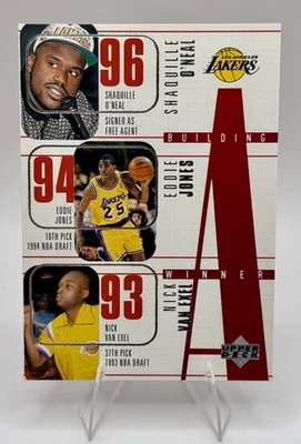 1996-97 Upper Deck Building a Winner Kobe Bryant Shaquille O'Neal Lakers #148 B - Image 1 of 4