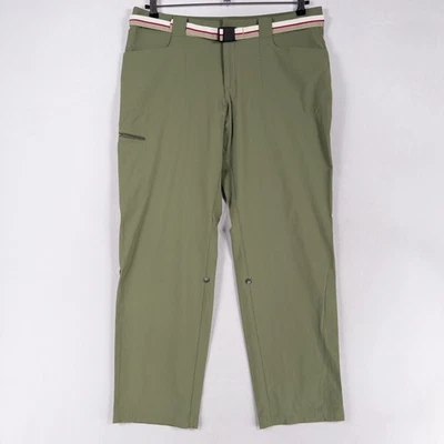 Восточные горные спортивные штаны женские 14 зеленые с закругленной вкладкой трансформируемые туристические эластичные - Изображение 1 из 4