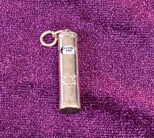Vintage Mezuzah Charm / Schriftrolle innen - Bild 1 von 6