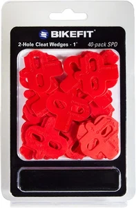 BikeFit Cleat Wedge - MTB/SPD Compatible, 2-Hole, 1 Degree, 40-Pack - Picture 1 of 1