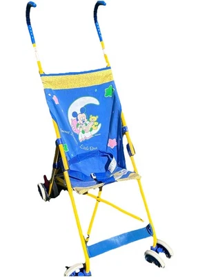 Vintage Sleepy Moon Baby Mickey Mouse Disney Umbrella Fold Up Stroller - Image 1 of 4