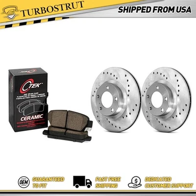 Front Centric OE Brake Pads and Rotors Kit For 2003-2005 Mercedes-Benz C320 - Image 1 of 4