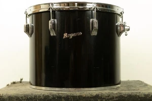 1970s Rogers 12x15 Jet Black Pearl Concert Tom - Picture 1 of 10