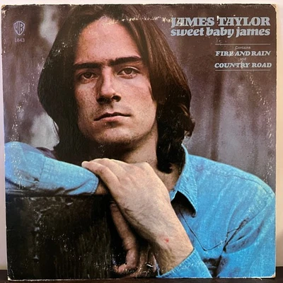 JAMES TAYLOR - Sweet Baby James (1970) - 12" Vinyl Record LP - VG - Image 1 of 3