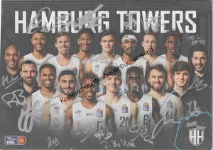 Original Autogramme Hamburg Towers Basketball /// Autograph signiert signed sign - Picture 1 of 4