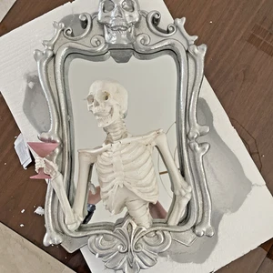 Halloween Skelett Spiegel Martha Stewart beleuchtet Halloween Deko Skelett Getränk - Bild 1 von 6