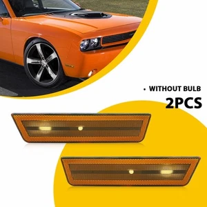OE-Style Amber Lens Front Bumper Side Marker Lights For 2008-14 Dodge Challenger - Bild 1 von 11