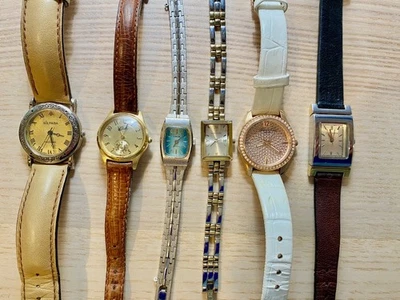 Lot of 6 Vintage Womens WATCHES Belair Silplado Anne Klein Kenneth Cole Jubilee - Image 1 of 4