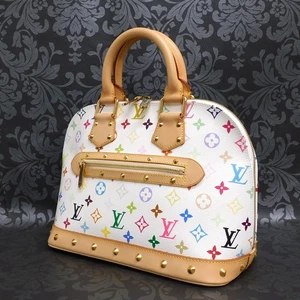 LOUIS VUITTON MONOGRAM Multicolor White ALMA Handtasche Satchel Purse #29 Rise-on - Bild 1 von 17