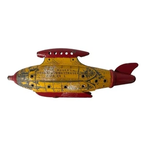 De colección 1937 Tootsietoy BUCK ROGERS Venus Duo Destructor Tootsie Juguetes Amarillo Rojo - Imagen 1 de 18