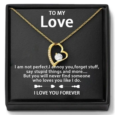 To My Love Pendant Necklace Gift For Wife Christmas Birthday Valentine Gift - Image 1 of 4