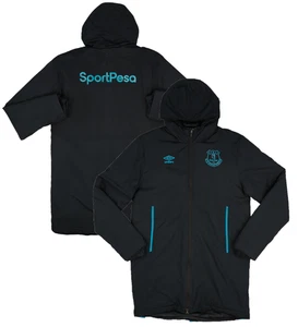 Everton Men's Padded Jacket Football Umbro Bench Coat - New - Picture 1 of 3