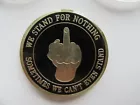 US Coin We Stand for Nothing USA 1956 Drink Booze Münze Army? Stinkefinger