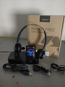 Jabra PRO 9465 Duo Over the Ear Wireless DECT Headset - Excellent Condition! - Zdjęcie 1 z 9