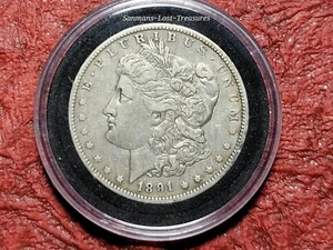 🦅 1891-O GREAT DATE MORGAN $1 DOLLAR 90% SILVER IN AIRTIGHT CAPSULE.#A226 🚨👀 - Picture 1 of 4