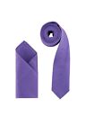 Premium Slim / Skinny Neck Tie & Matching Pocket Square Set UK Branded Designer