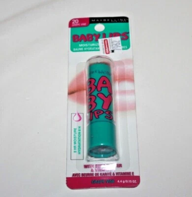 Maybelline Baby Lips Moisturizing Lip Balm 20 Grape Vine In Box