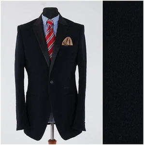 Mens G-Star Tuxedo Jacket 38R US Size Black Cotton Blazer Sport Coat - Picture 1 of 13