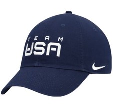 2022 Winter Olympics Team Usa Nike Campus Wordmark Performance Adjustable Hat