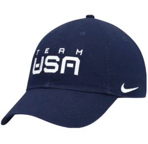 2022 Winter Olympics Team USA Nike Campus Wordmark Performance Adjustable Hat - Picture 1 of 4