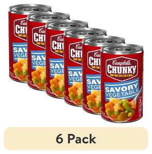 (6 pack) Campbell’s Chunky Soup, Ready to Serve Savory Vegetable Soup - Picture 1 of 24