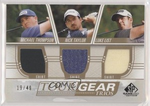 2021 SP Game Used Gold /49 Michael Thompson Nick Taylor Luke List Rookie RC