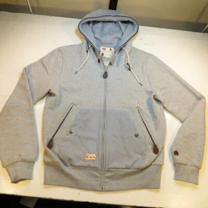 MARSHALL ARTIST FULL ZIP HOODIE HOODED SWEATSHIRT JACKET Sz Mens M Blue & Yellow - Picture 1 of 5