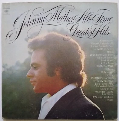2LP Lot: Johnny Mathis – All-Time Greatest Hits 2xLP Heavenly Shrink Vinyl VG+ - Image 1 of 4