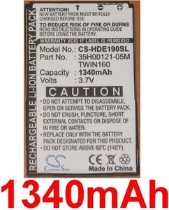 Batterie 1340mAh type 35H00121-05M BA S380 TWIN160 Pour HTC Hero 100 - Photo 1 sur 1