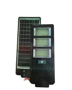 LAMPIONE STRADALE LED 300W PANNELLO SOLARE SENSORE CREPUSCOLARE PIR Ip66 - Foto 1 di 1