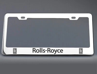 Rolls-Royce License Plate Frame Stainless Steel with Laser Engraved  - Image 1 of 3