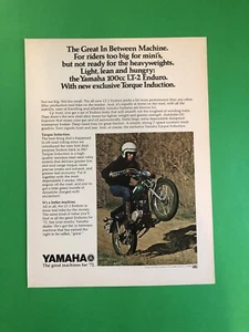 1972 YAMAHA LT-2 LT 2 ENDURO 100 ORIGINAL VINTAGE PRINTED AD ADVERTISEMENT - Picture 1 of 1