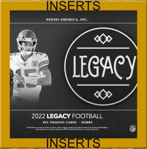 2022 Panini Legacy NFL -- INSERTS -- Football - You Pick, Complete Your Set! - Picture 1 of 2