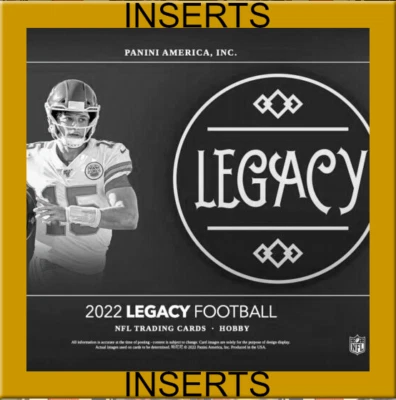 2022 Panini Legacy NFL -- INSERTS -- Football - You Pick, Complete Your Set! - Image 1 of 2