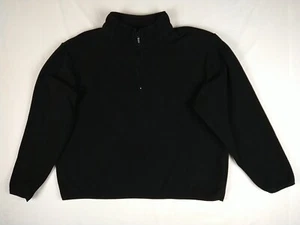 Athletech Black Fleece Pullover Sweatshirt (Men Size XL Extra Large) Polyester - Picture 1 of 5