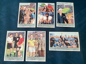 LOTTO 6 FIGURINE RACCOLTA LIEBIG CAMPIONATI MONDIALI DI CALCIO 1934 1938 1958 - Picture 1 of 2