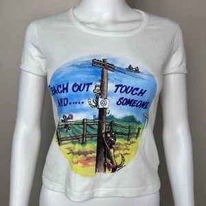 Vintage 1980s Bell South Baby Doll Tee Reach Out Touch Someone 80s French Cut - Picture 1 of 5