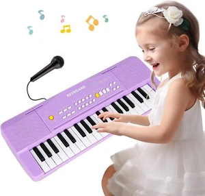 Toy Piano for Kids Keyboard Toys 3 4 5 6 7 8 Year Old Girls Purple - Picture 1 of 7
