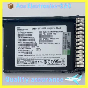 Disque SSD RI SFF 480 Go SATA 6G 2,5" RI SFF HPE 804593-B21 805364-001 NEUF - Photo 1/5